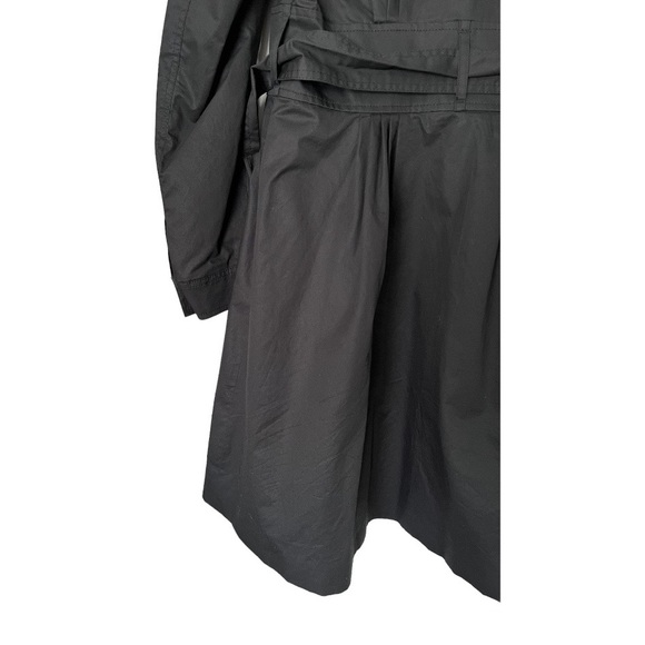 H&M Lined Trench Coat w Pleated Detail & Belt - Picture 6 of 11